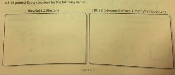 Draw structure for the following names.