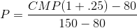 PE CMP(1+.25) - 80 150 – 80