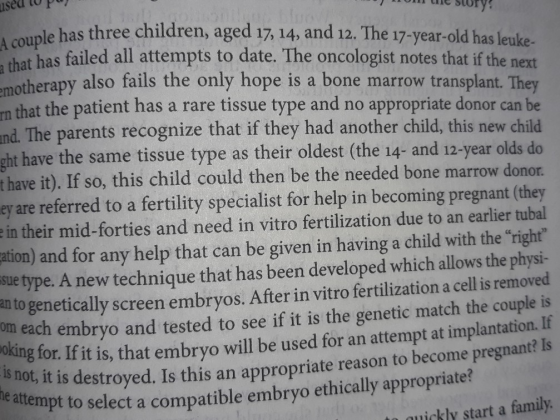 sed to P eStory A couple has three children, aged 17, 14, and 12. The 17-year-old has leuke that has failed all attempts to d