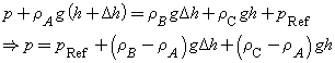 p+PA8(k+Ah)=Pg84k+pcgh+Pref *P= Prep +(PB-PA)84h+(°C-PA)gh