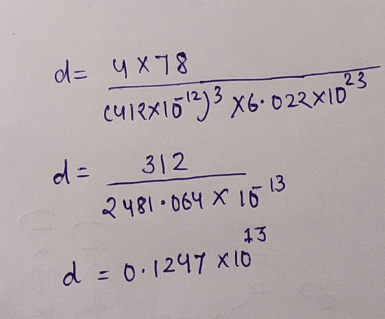 8 Bonus Question 10 Points Calculate The Edge Length Of CaF2 Unit 