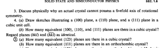 Discuss physically why an actual crystal cannot po