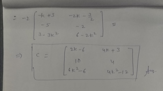 t +3 -2k 2 3 2 2 3- 3k² 6-26² ak-6 4K + 3 C = 10 6k ? 2,6 ut ²-12 Aus.