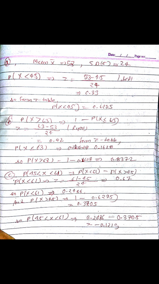 Date: 1 L-Page no: 2 4 C4 20.33 七 13-S y 7 マ 0-246 = 0-6395