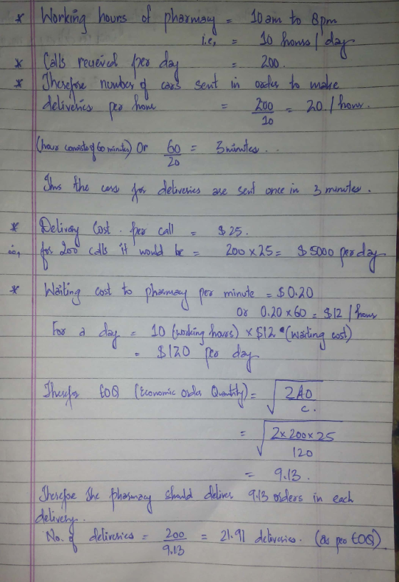 Working hours ol phakDant Bpms 200 eti oels to make 1o 12o plat deliveres r 200 三21.ql-debyene. (a eo tos) 9.15
