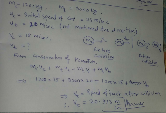 120o ucz gnihal speed GY = 25 m/sec u 1 se (nut Mexh ned tre d irection) Mot Menh on e directin Le tore 七 After Cdllistm Loll