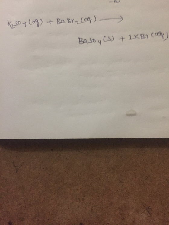 K₂ soy log) it Ba Bry(og) Baso y (S) + 2KBx cans