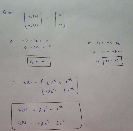Giney 2 => -a-a: 3 a + 2 = -4 Ganz-cg a = -3 +1 . xlt) - ett ut xelt) – 2 et + ent Kalt) = det - deut