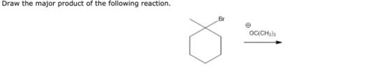 Draw the major product of the following reaction. OC(CH)