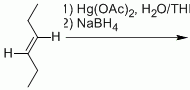 1) Hg(OAC)2, H2O/THI 2) NaBH4 HY