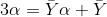 3alpha=ar{Y}alpha+ar{Y}