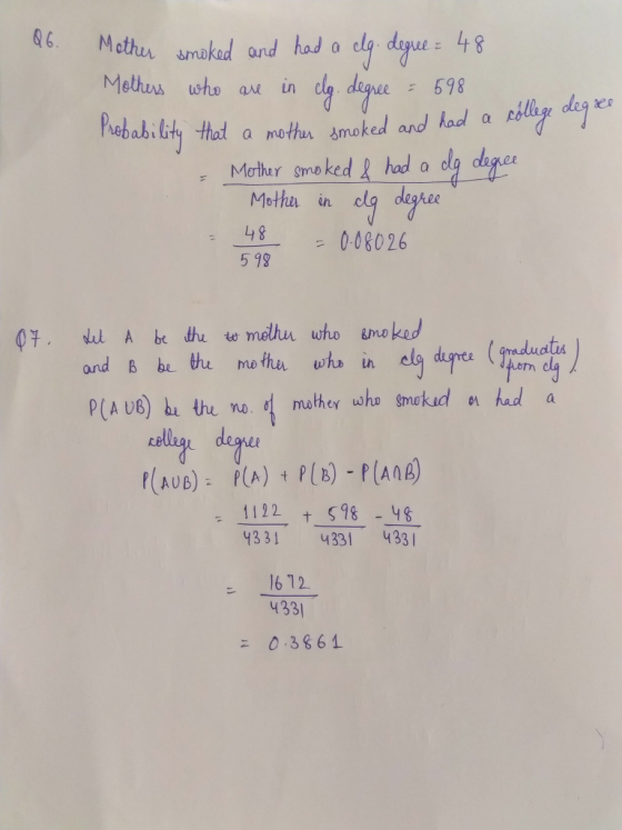 ali Methus who au in cla Pebabi bt thot a mothus smoke d had a ly deque: 4 deue598 Motha in dly deghee 48 = 008026 5 99 and B bL the mother who in elgdarti (sp P(AU) the no. d mathey who smokud e had a ell da 1122 S8-4 УЗ 31 4331 4331 16 12 4331 0.3861
