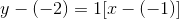 y-(-2)=1[x-(-1)]