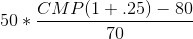 CMP(1+.25) - 80 50 *