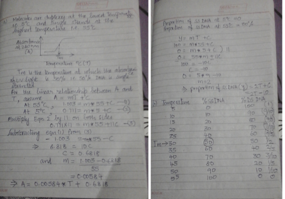 Molec ules are d·中4x4 at +tie. Im.cat tempovet,. 5c a 肛potom 咏.ssDNA at 55とコ00% at 26ohwm CA) 0010 For the iwean A ord Temper