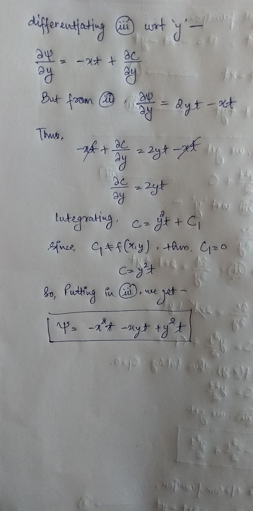 differentiating my wont y But from a lot 24+ -** Thus, et + t 22yt-pt 1 integrating, cz gt + Ci sunce, G + f(x,y), this. Gozo