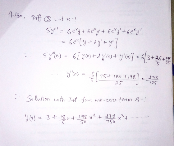 Also, Diff ③ wit re- = 54 = 6ely + betyt bety +6edy Gerly+2 dyt y] 5y0) = 67 93 +4 90) +y*)] = 6[3+36+ y c) $175 25