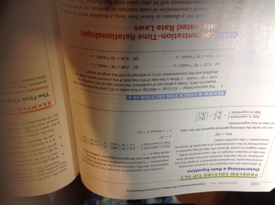 The reaction NO(g) + 7/2 Cl_2(g) rightarrow NOCl(g