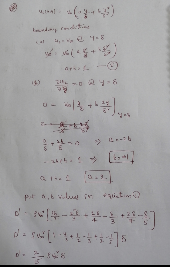 «(**+*) boundory Con chtions (a) 2. atbo 소 (6) 20 @ y = 8 Be Voo 7628 >) a z-25 + 26 %3D -254b=1 z) a tbz 1 put aib Values in
