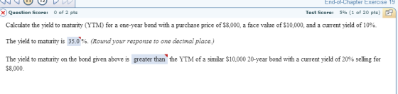 Calculate the yield to maturity (YTM) for a one-ye