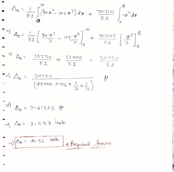 10 8 Aca E S (902? Uspe]) dze + 70.3125 Ei se de 10 A D- 1991-22) . EI + 70.3125 EI nye . 71 . Da= 187 50 EI 12000 30750 + .