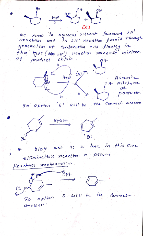 Bm OH OH OH Iit20 o CAJ we Know peaction in and aqueous soluent faceouna Sul in siy nenetton pnoeid through generation of in