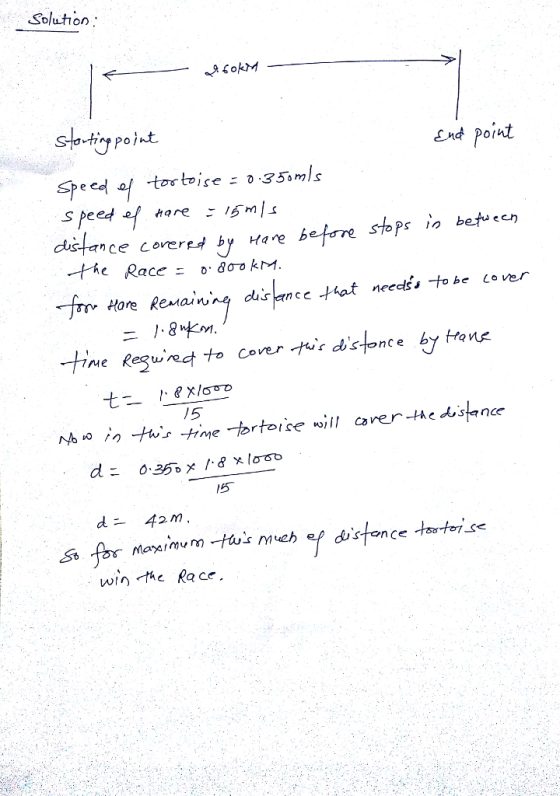 Solcthion End Point beta e distance covere4 by Hare beta e stops Hore Remain,ng disence-Hot needs, to be 1。ver ニ }.8咔.nl. ine Regund to coves rdisonce ky tane 15 d- 42m win the Rece
