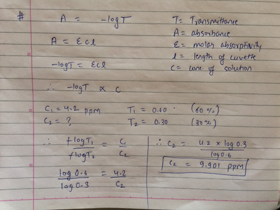 As absnbonue Cl Aqih soluhun 0.30 (30 %) 2 og 0.6 30 log 0-3 。