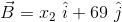 B = 12 i +69