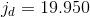 ja = 19.950