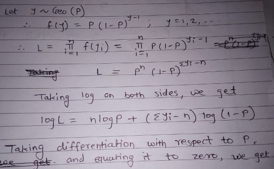 Let reo(P) Taking log on both sides, ve get Taking differentiation oith Yespect to P and guating it to