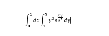 Г% 1 3 ху dx| у?еаt dy
