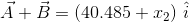 A+B= (40.485 +22) i