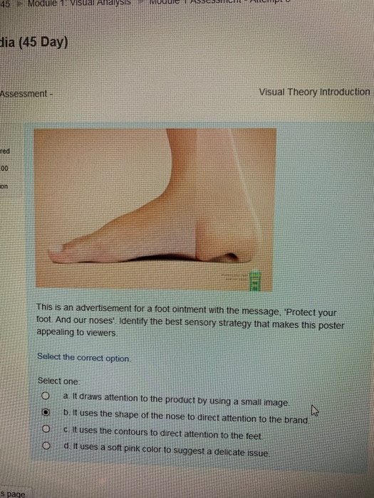 45 Module 1. Visual Analysis IUUE ASSESSULUHALLIPUU dia (45 Day) Assessment Visual Theory Introduction red 00 This is an adve