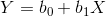 Y=b_0+b_1X