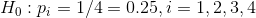 Ho Pi 1/4 0.25,i 1,2,3, 4