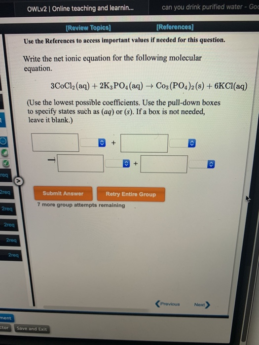 OWLV2 Online teaching and learnin... can you drink purified water - God [Review Topics] [References] Use the References to ac