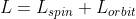 L=L_{spin}+L_{orbit}