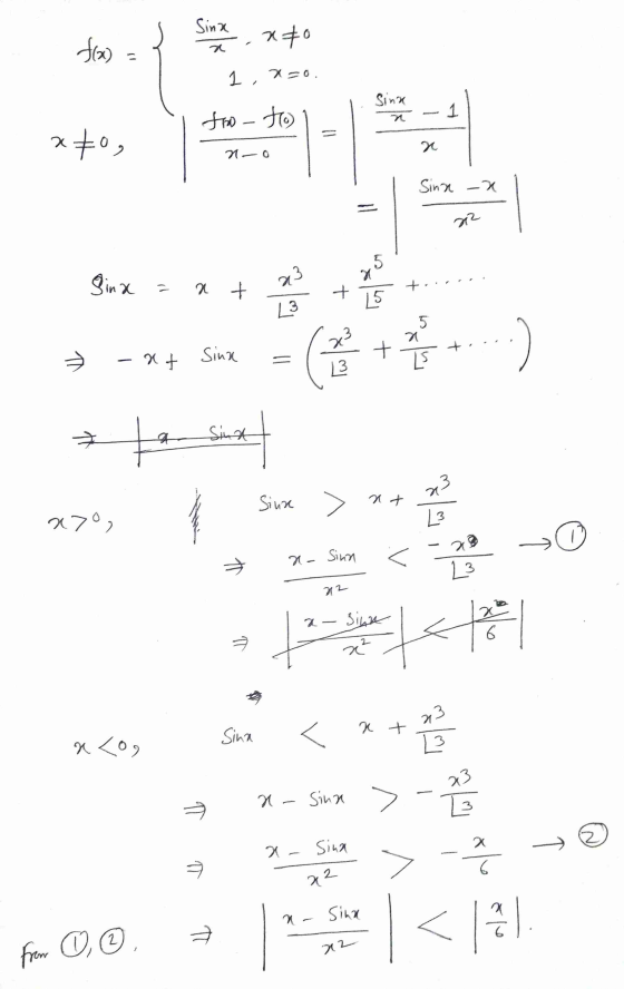 Sinx xto fo 1, 2=0 Sina 1 too-to 270, x no Sina x 22 ginx = a3 = a t + 15 L3 5 3 x + . Sina -at LS 13 H Sint Sinxe > a3 at az
