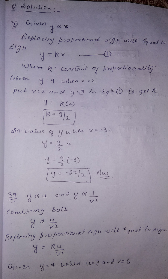 33 Given y, of xe 6i Coiver I k 2- 2. 39 2. Combining botk V 2