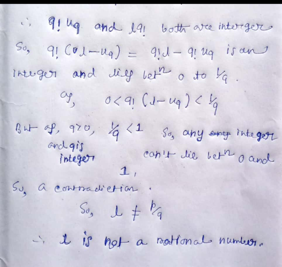 i 91 ug and lai both are interger So, 91 Col-ua) = 9!d- qi ng isan integer and will beth o to Ya. ag, oca! (l- uq)<% But of,