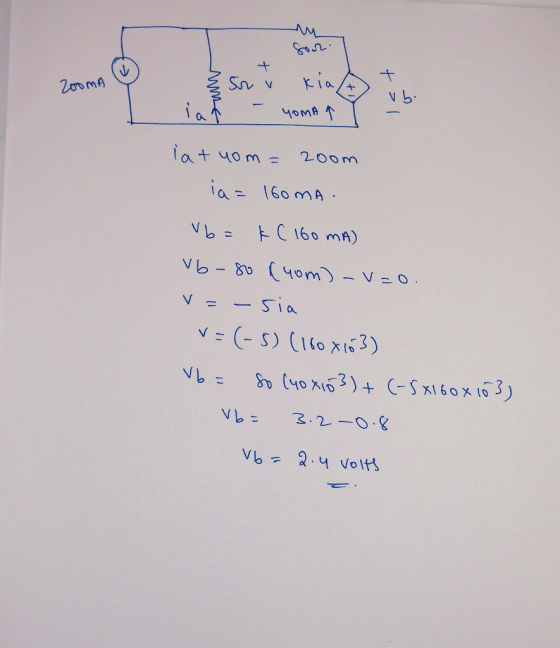 Ia 40m- 200m ia= 160mA . vg- C 160 mA) Vb = 3.2-0.8