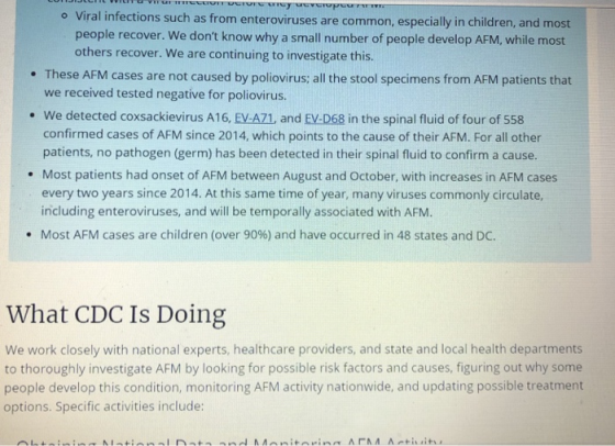 o Viral infections such as from enteroviruses are common, especially in children, and most people recover. We dont know why