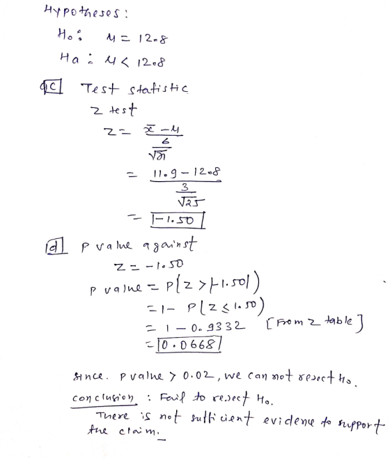 Hypotheses Ho Te st- statistic 2 test 6 ที่ - 11.9 -12-S 3 F1.SD -[0. 0 668 Since. P Value 〉 0.02, we cannot ðe»,c