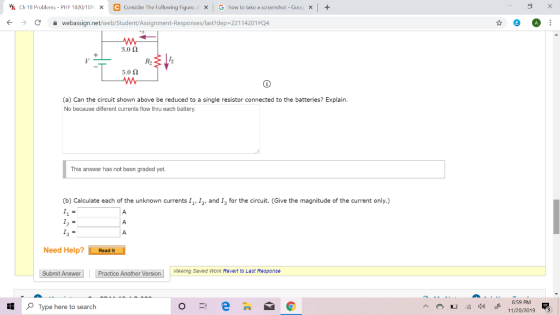 C Consider The Following Figure. X Ch 18 Problerns PHY 1020/109 X G how lo lake a screenshol Guog X X A webassign.net/web/Stu