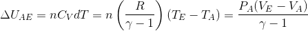 R AUAE = nCydT = n PAVE - VA) -TA) = 1 7-1