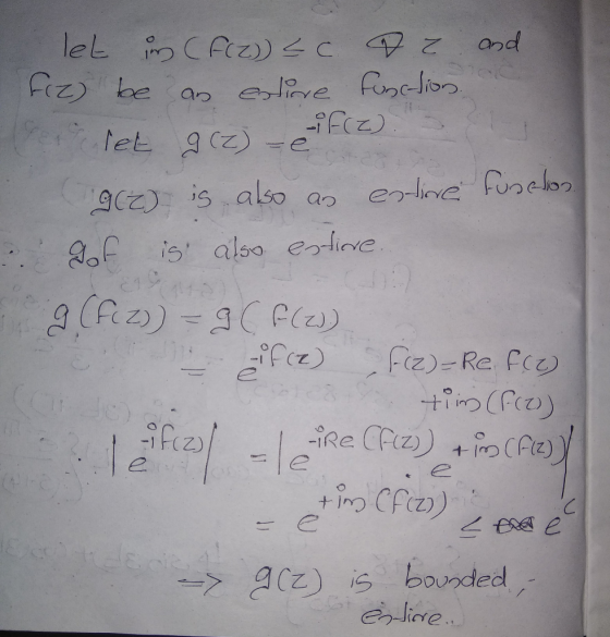 OCZ): ;Si, also. aつ @p-leve.-R)っelsっ Aof is also eve -> g(Z) is bounded r