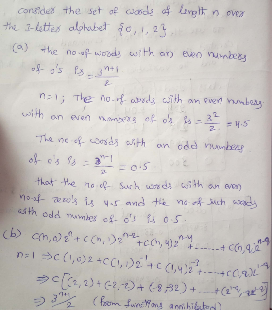 conndes the set- op aoods of Leng汏n over he 3-lotea alphabet fo, ,23 (a) the no-ewdoith on 2 2- The no-o .coosdg with an odd