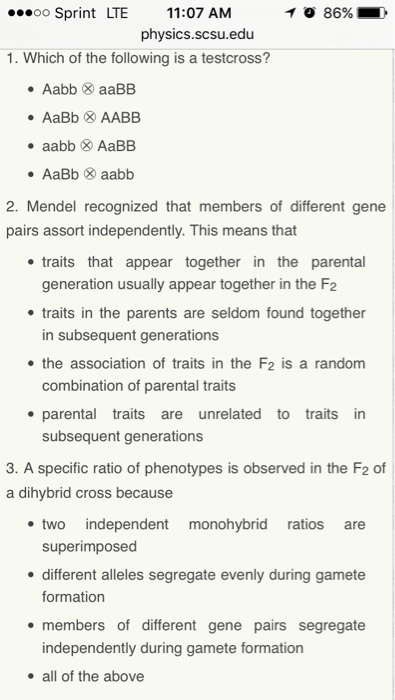 Which of the following is a testcross? Aabb aaBB
