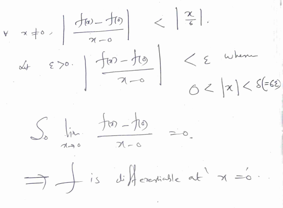 < 1%) V x 70 | two-tin fo-to <E where M E>0. O< x <stro So lim. from to .ہے 6 فیلم aro > Jis is differentiable at xao